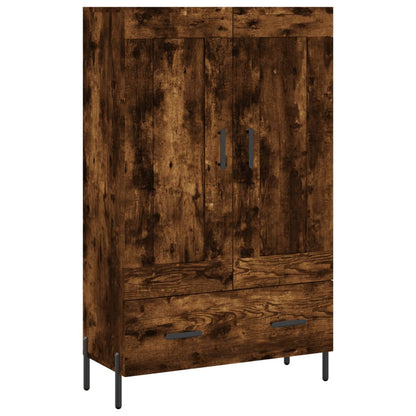 Skříň Highboard Kouřový Dub 69,5 X 31 X 115 Cm Kompozitní Dřevo