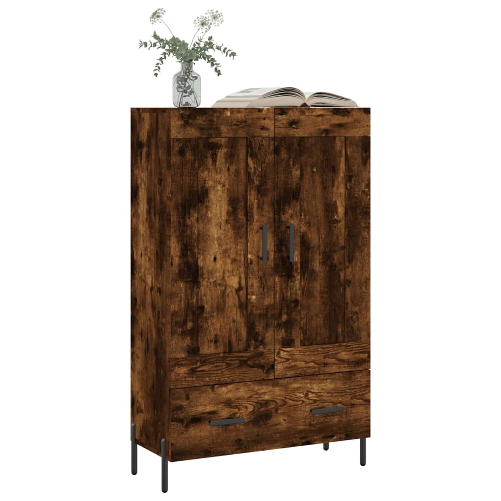 Skříň Highboard Kouřový Dub 69,5 X 31 X 115 Cm Kompozitní Dřevo