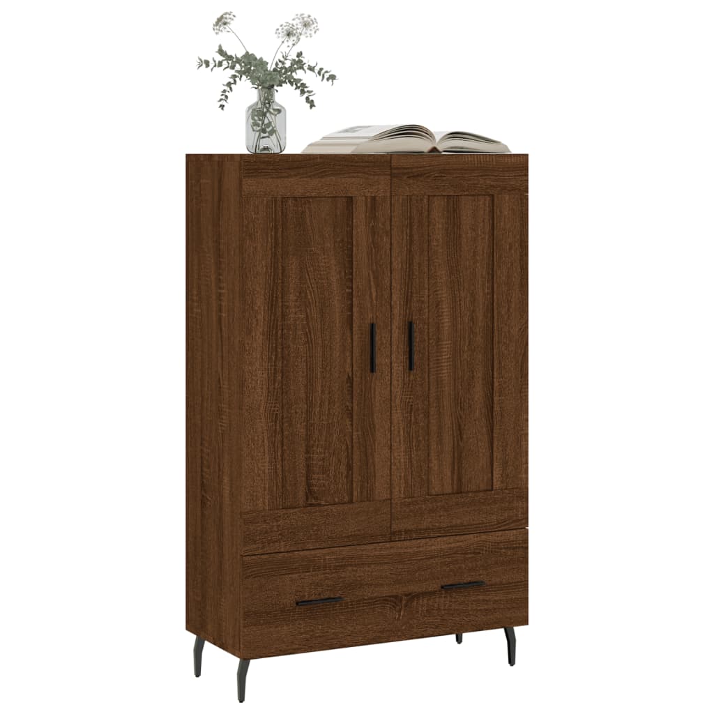 Skříň Highboard 69,5 X 31 X 115 Cm Kompozitní Dřevo