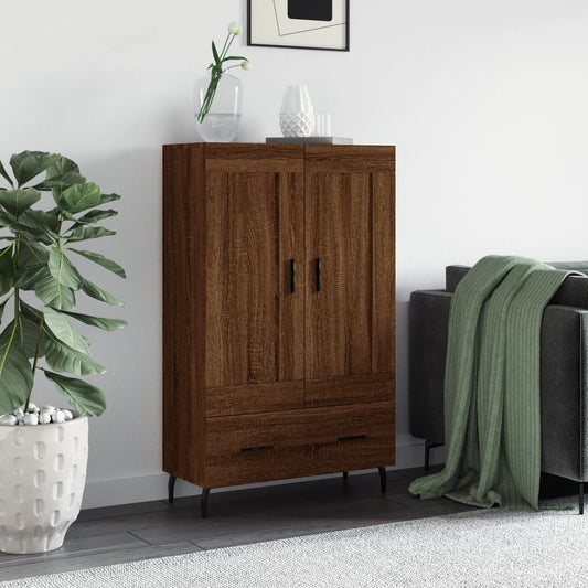 Skříň Highboard 69,5 X 31 X 115 Cm Kompozitní Dřevo