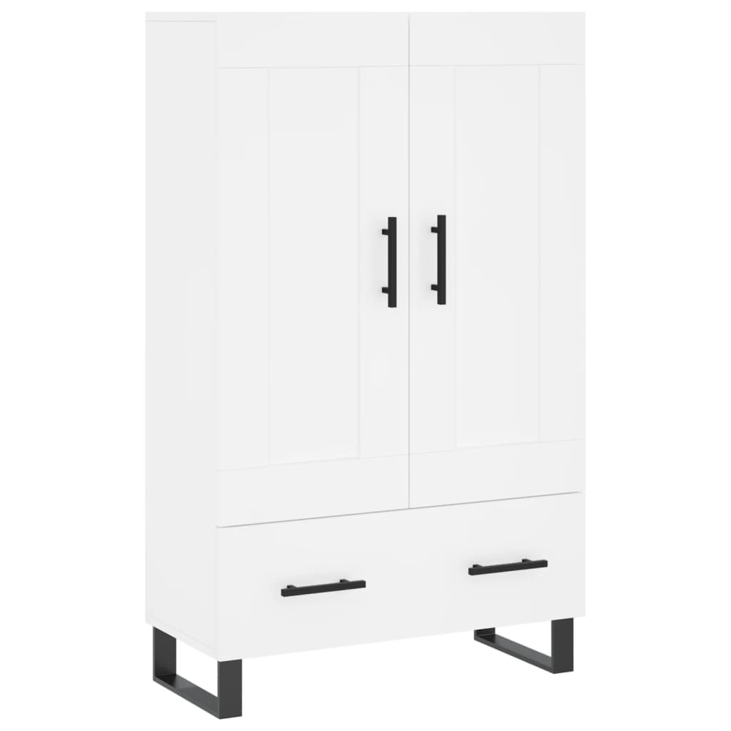 Skříň Highboard Bílá 69,5 X 31 X 115 Cm Kompozitní Dřevo