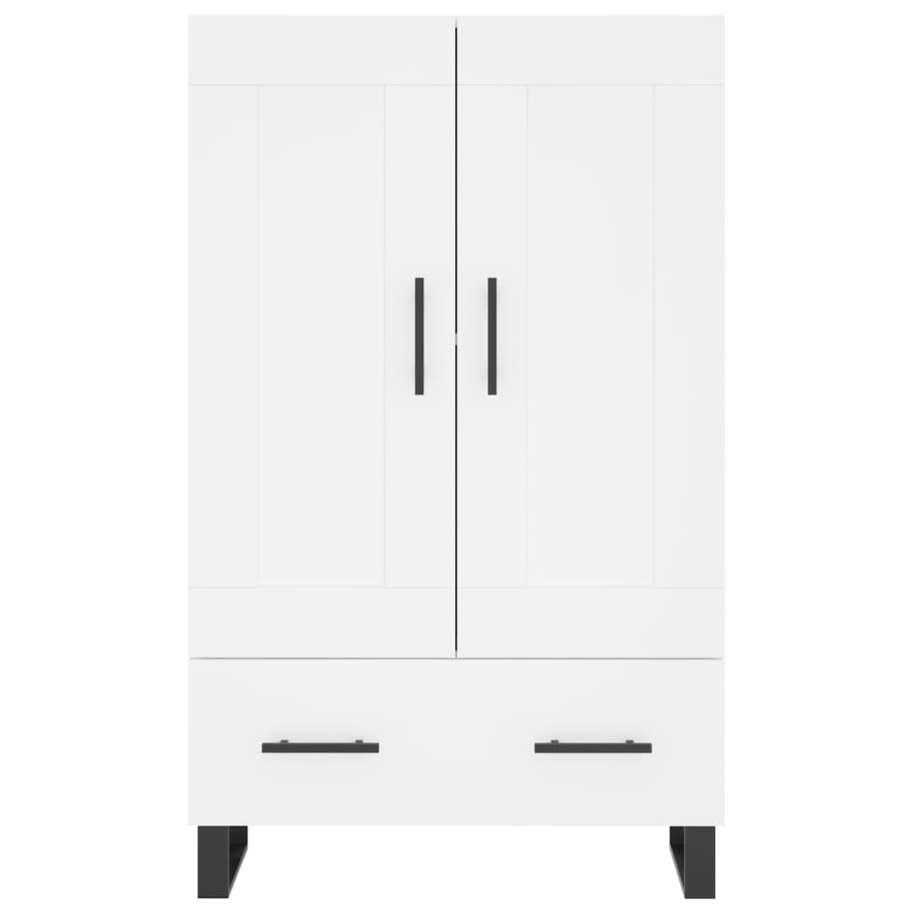 Skříň Highboard Bílá 69,5 X 31 X 115 Cm Kompozitní Dřevo