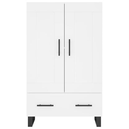 Skříň Highboard Bílá 69,5 X 31 X 115 Cm Kompozitní Dřevo