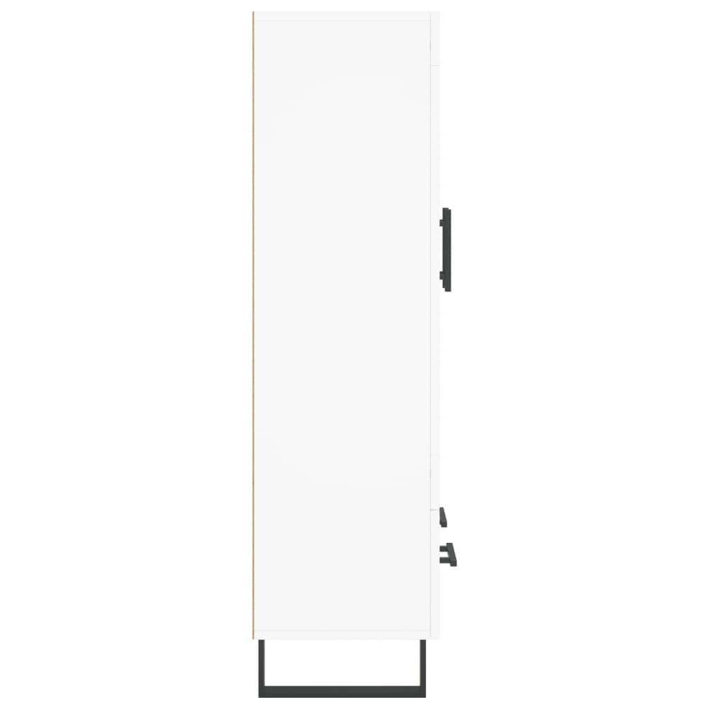 Skříň Highboard Bílá 69,5 X 31 X 115 Cm Kompozitní Dřevo