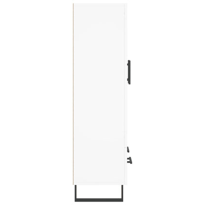 Skříň Highboard Bílá 69,5 X 31 X 115 Cm Kompozitní Dřevo