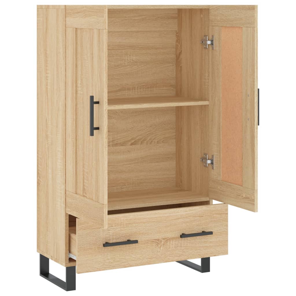 Skříň Highboard 69,5 X 31 X 115 Cm Kompozitní Dřevo