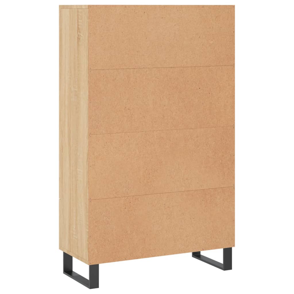 Skříň Highboard 69,5 X 31 X 115 Cm Kompozitní Dřevo
