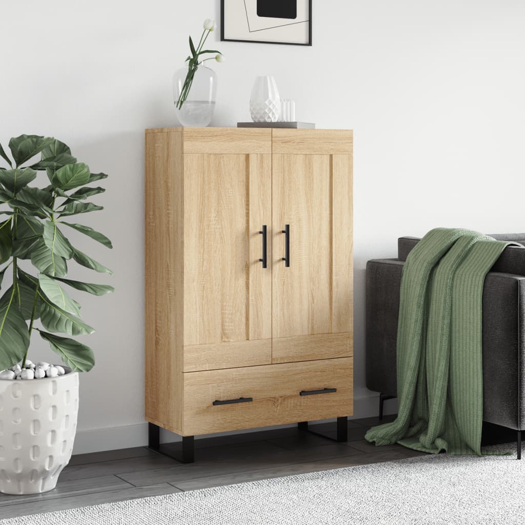 Skříň Highboard Dub Sonoma 69,5 X 31 X 115 Cm Kompozitní Dřevo