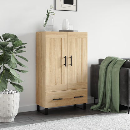 Skříň Highboard 69,5 X 31 X 115 Cm Kompozitní Dřevo