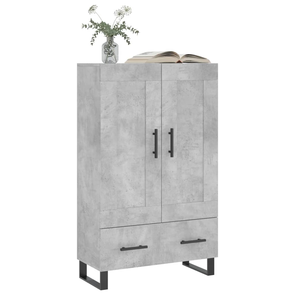 Skříň Highboard Betonově Šedá 69,5X31X115 Cm Kompozitní Dřevo