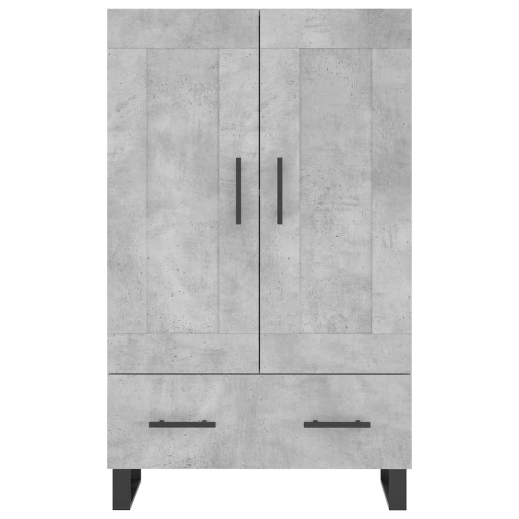 Skříň Highboard Betonově Šedá 69,5X31X115 Cm Kompozitní Dřevo