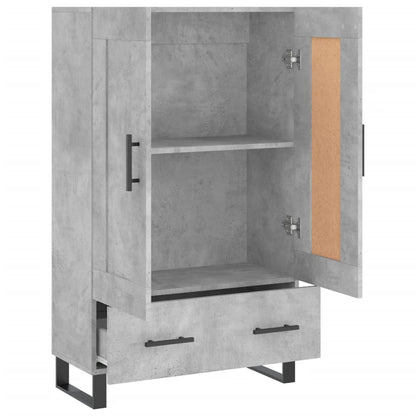 Skříň Highboard Betonově Šedá 69,5X31X115 Cm Kompozitní Dřevo