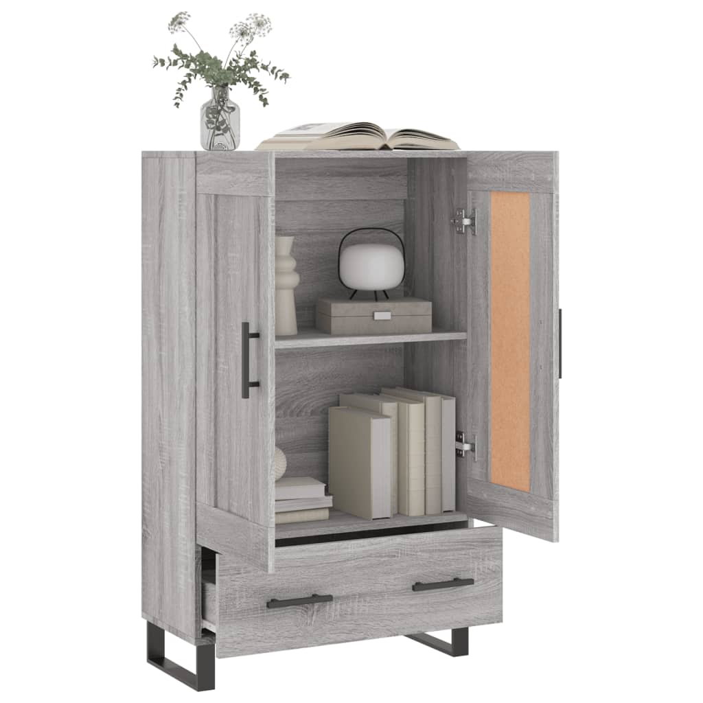 Skříň Highboard Šedá Sonoma 69,5 X 31 X 115 Cm Kompozitní Dřevo
