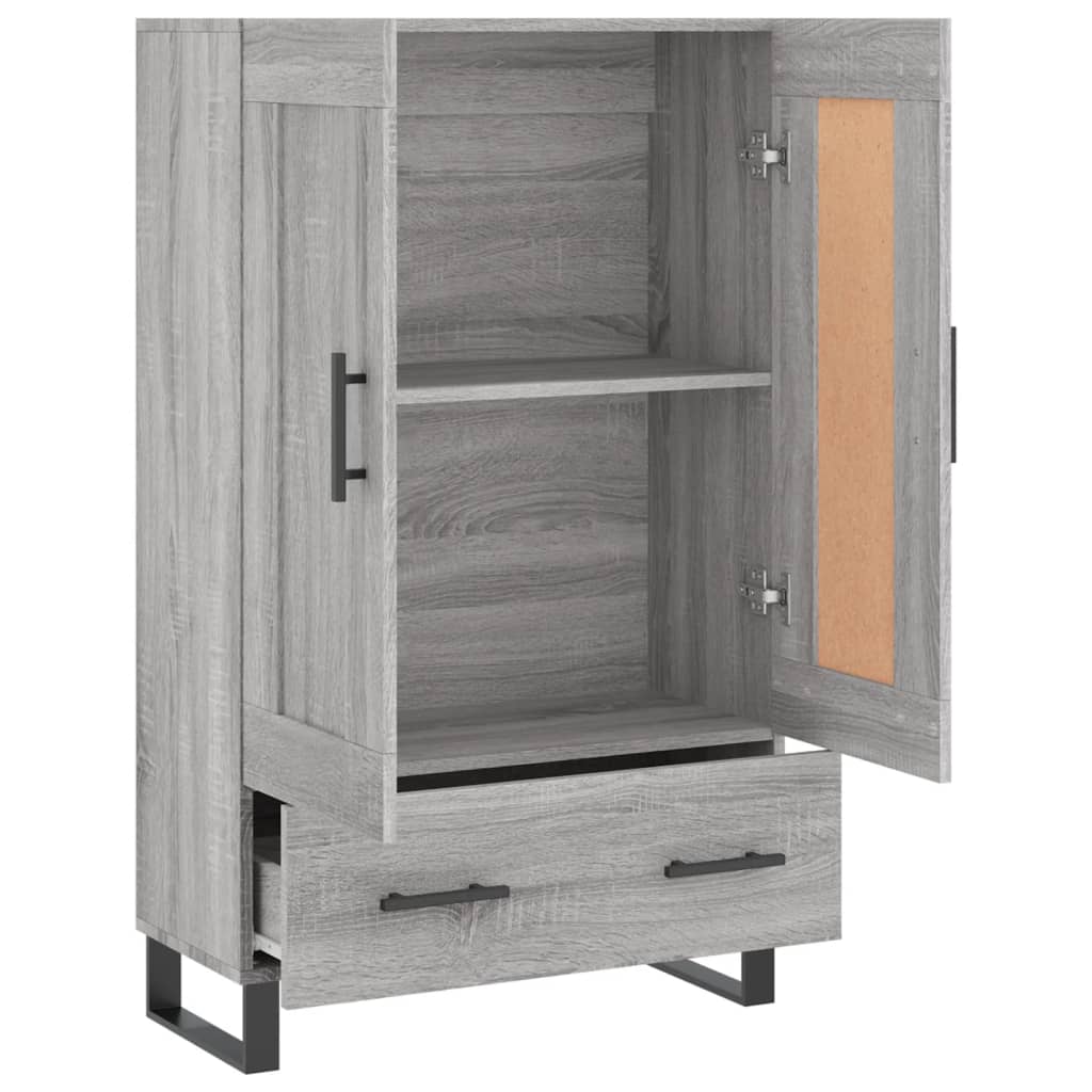 Skříň Highboard Šedá Sonoma 69,5 X 31 X 115 Cm Kompozitní Dřevo