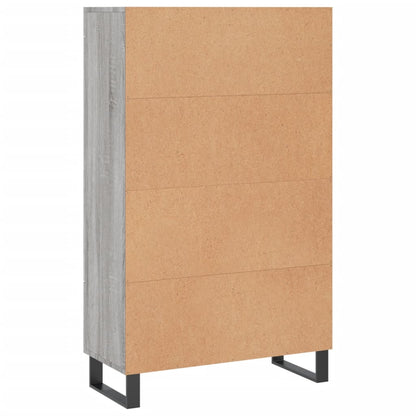 Skříň Highboard Šedá Sonoma 69,5 X 31 X 115 Cm Kompozitní Dřevo