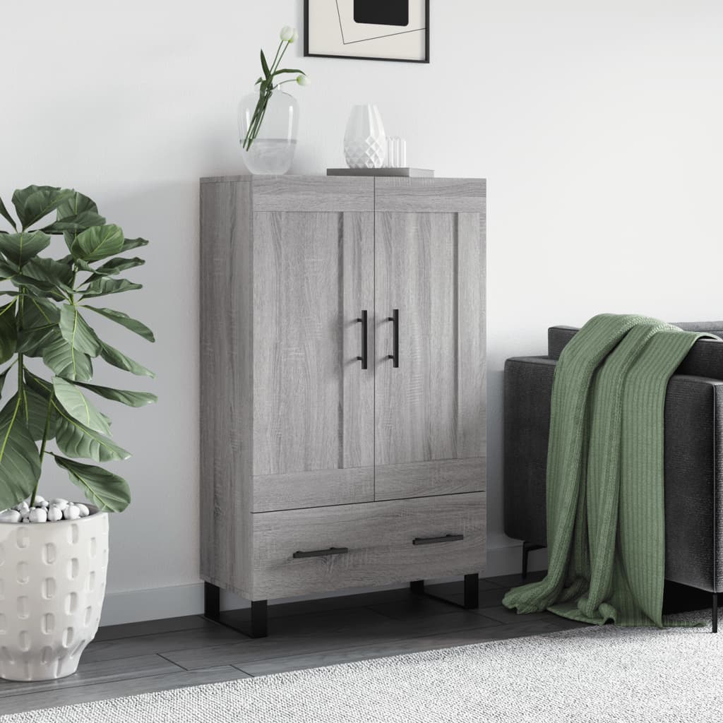 Skříň Highboard Šedá Sonoma 69,5 X 31 X 115 Cm Kompozitní Dřevo