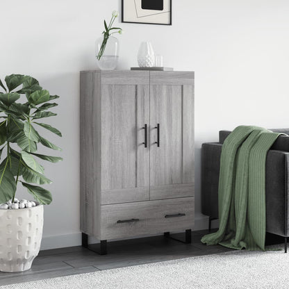 Skříň Highboard Šedá Sonoma 69,5 X 31 X 115 Cm Kompozitní Dřevo