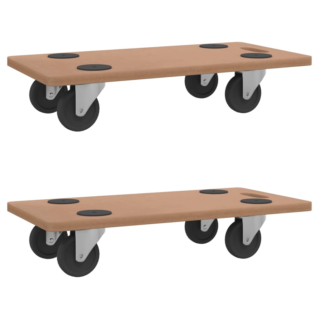 Přepravní vozíky 2 ks obdélníkové kompozitní dřevo