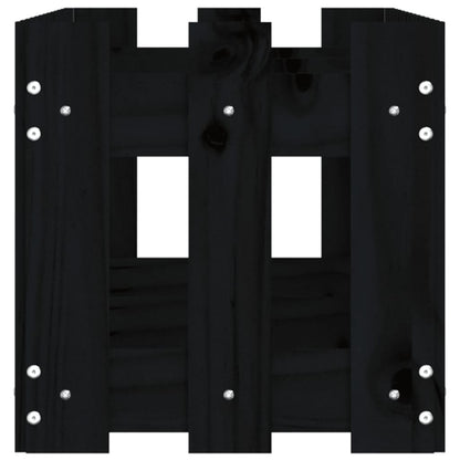 Vyvýšený Záhon Plotový Design Černý Masiv Borovice