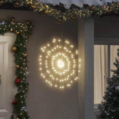 Vánoční Hvězdicové Světlo 140 Teple Bílých Led Diod 17 Cm