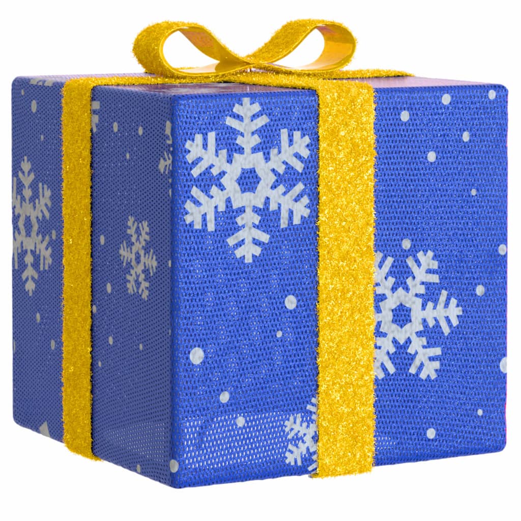 Svítící Vánoční Dárky 3 Ks 64 Teple Bílých Led