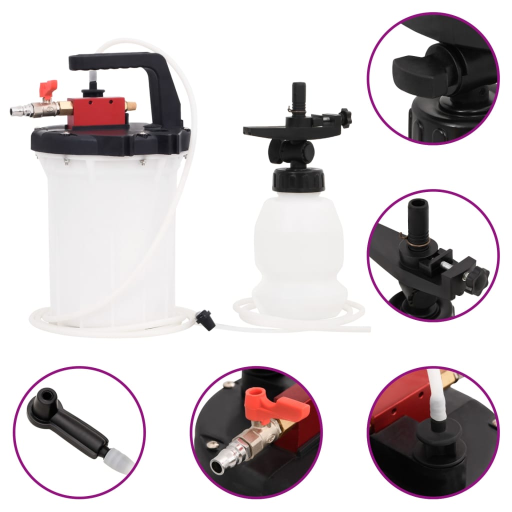 Sada K Odvzdušnění Brzd Bílá A Černá 3 L