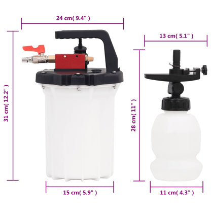 Sada K Odvzdušnění Brzd Bílá A Černá 3 L