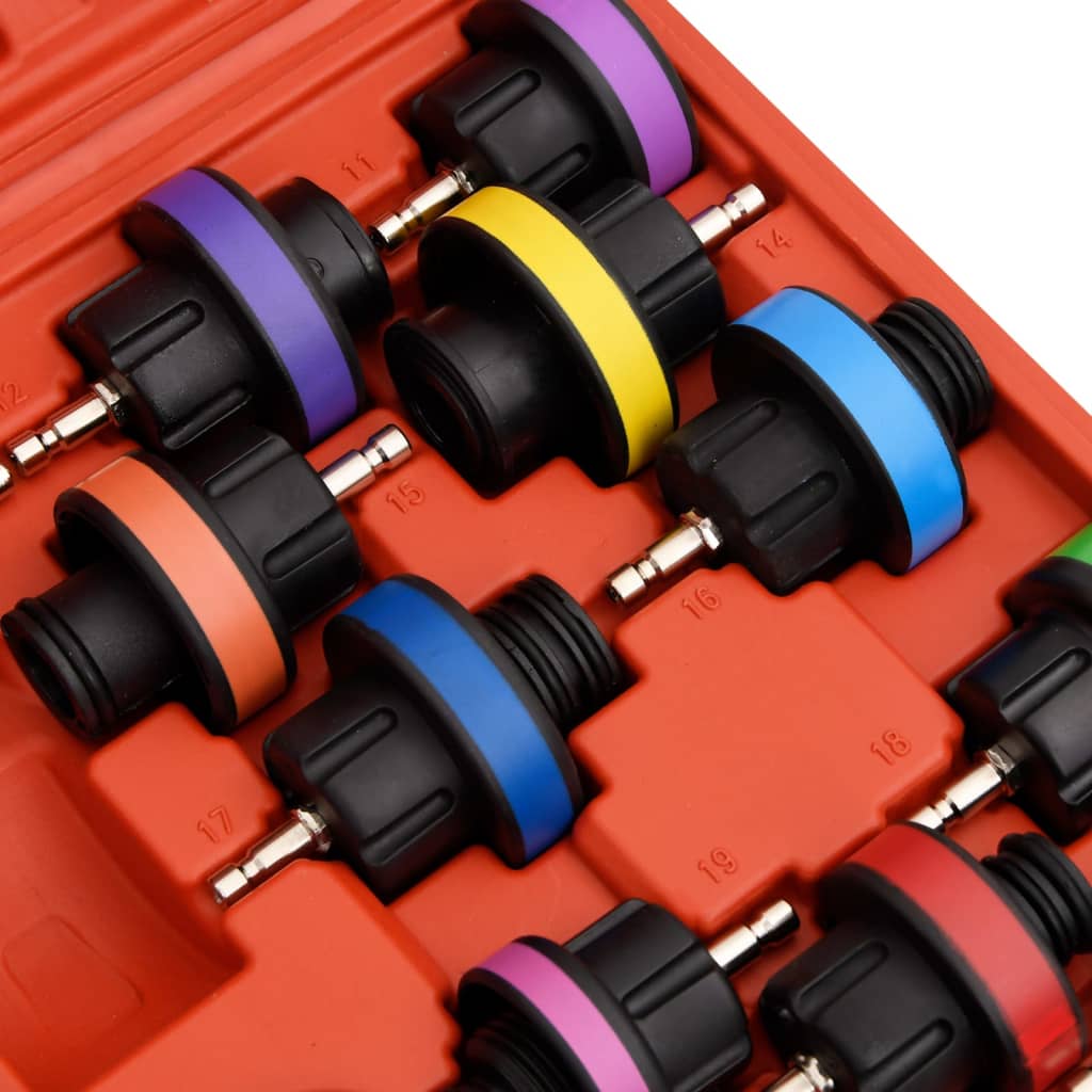 Tester Tlaku Chladicího Systému Červený 52 X 40,5 X 9,5 Cm