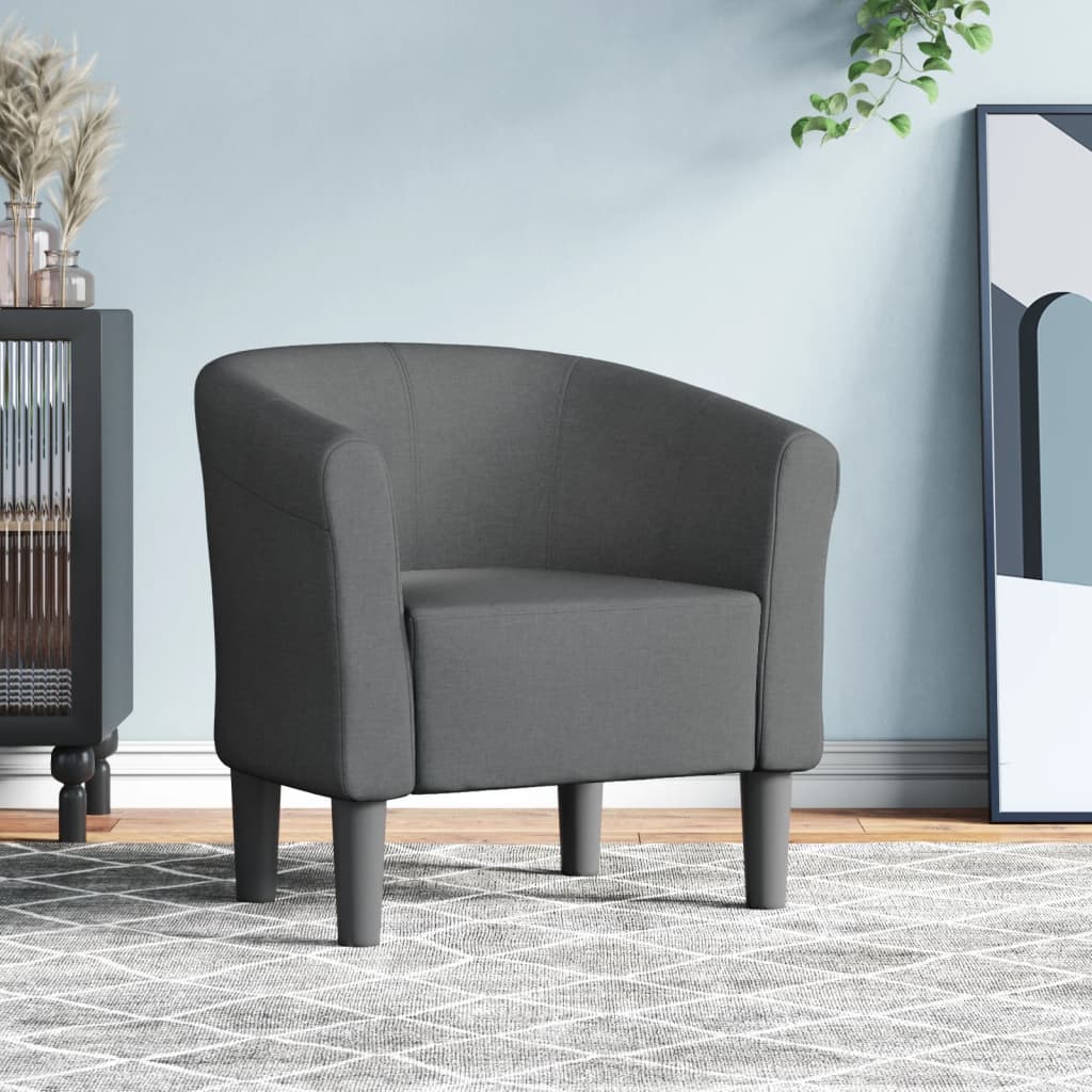 Klubové Křeslo S Podnožkou Modré Textil