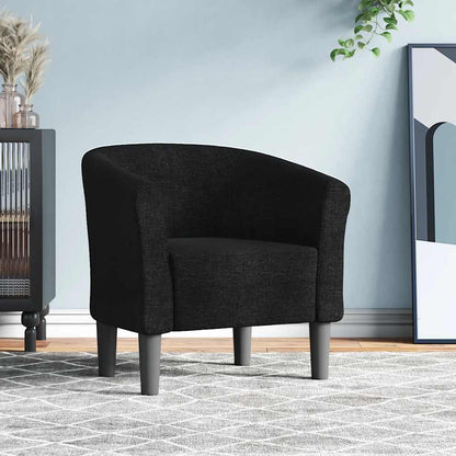 Klubové Křeslo S Podnožkou Modré Textil
