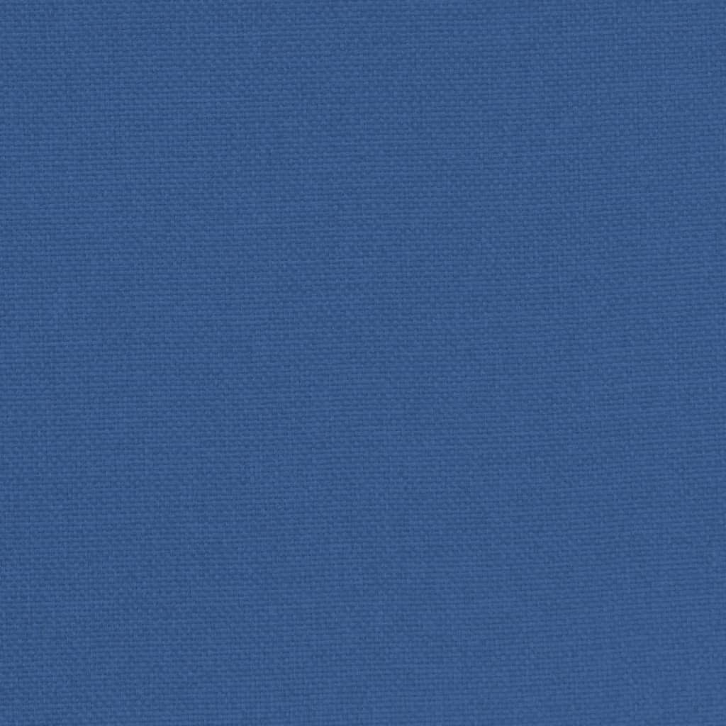Klubové Křeslo S Podnožkou Modré Textil