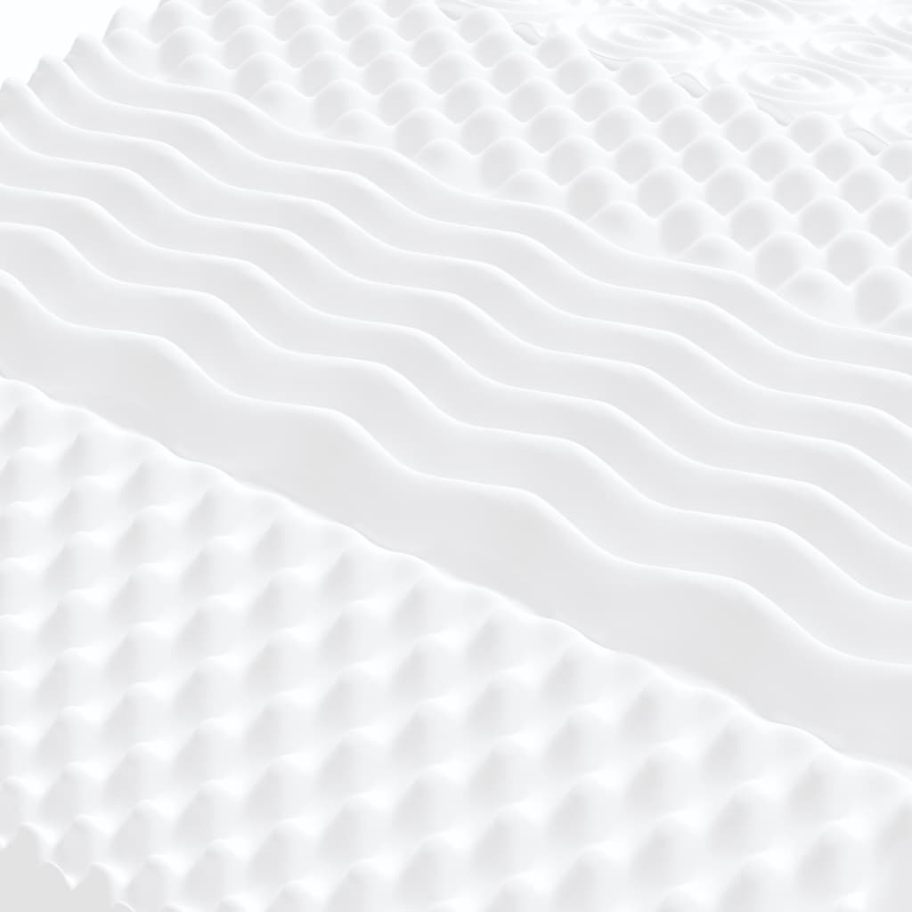 Pěnová Matrace Bílá 7 Zón Tvrdost 20 Ild