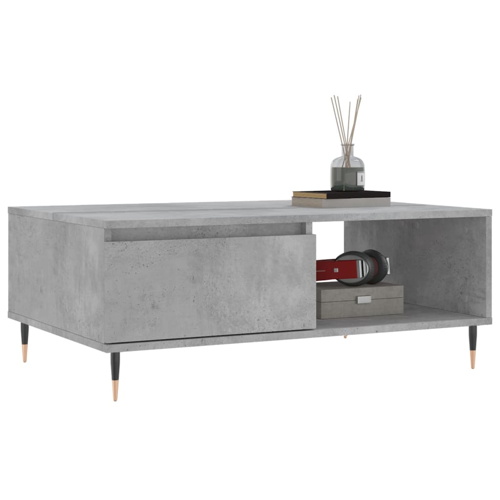 Konferenční Stolek Betonově Šedý 90X60X35 Cm Kompozitní Dřevo