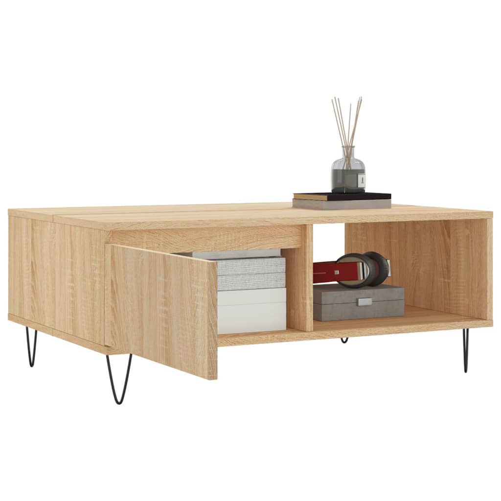 Konferenční Stolek 90 X 60 X 35 Cm Kompozitní Dřevo