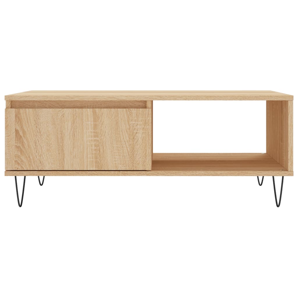 Konferenční Stolek 90 X 60 X 35 Cm Kompozitní Dřevo