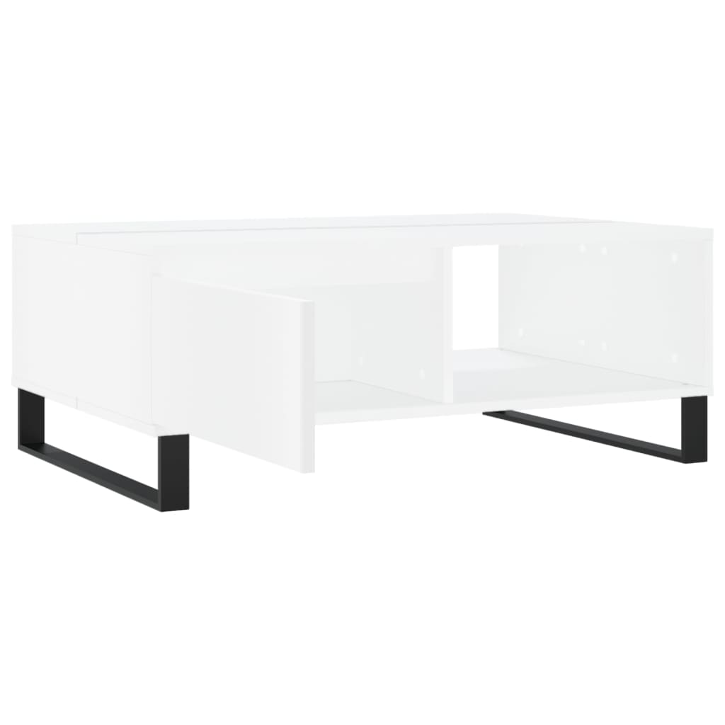 Konferenční Stolek Bílý 90 X 60 X 35 Cm Kompozitní Dřevo