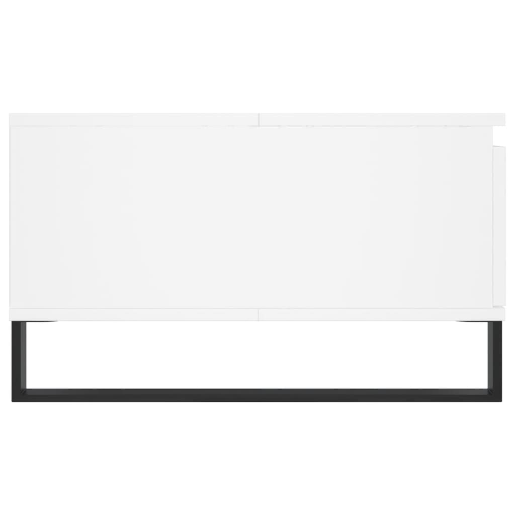 Konferenční Stolek Bílý 90 X 60 X 35 Cm Kompozitní Dřevo