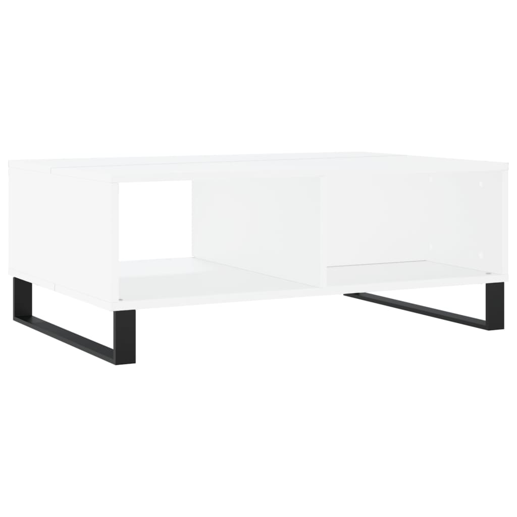 Konferenční Stolek Bílý 90 X 60 X 35 Cm Kompozitní Dřevo