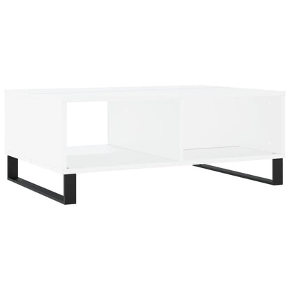 Konferenční Stolek Bílý 90 X 60 X 35 Cm Kompozitní Dřevo