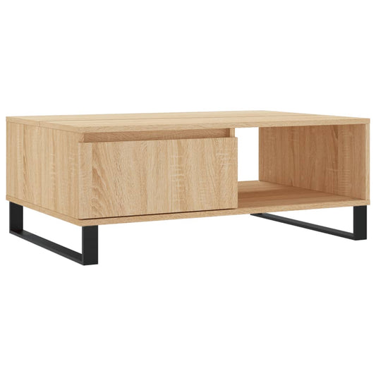 Konferenční Stolek Dub Sonoma 90 X 60 X 35 Cm Kompozitní Dřevo