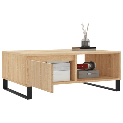 Konferenční Stolek Dub Sonoma 90 X 60 X 35 Cm Kompozitní Dřevo