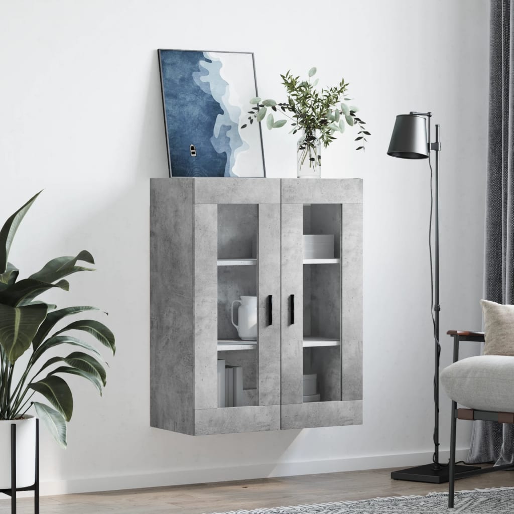 Nástěnná Skříňka Betonově Šedá 69,5 X 34 X 90 Cm
