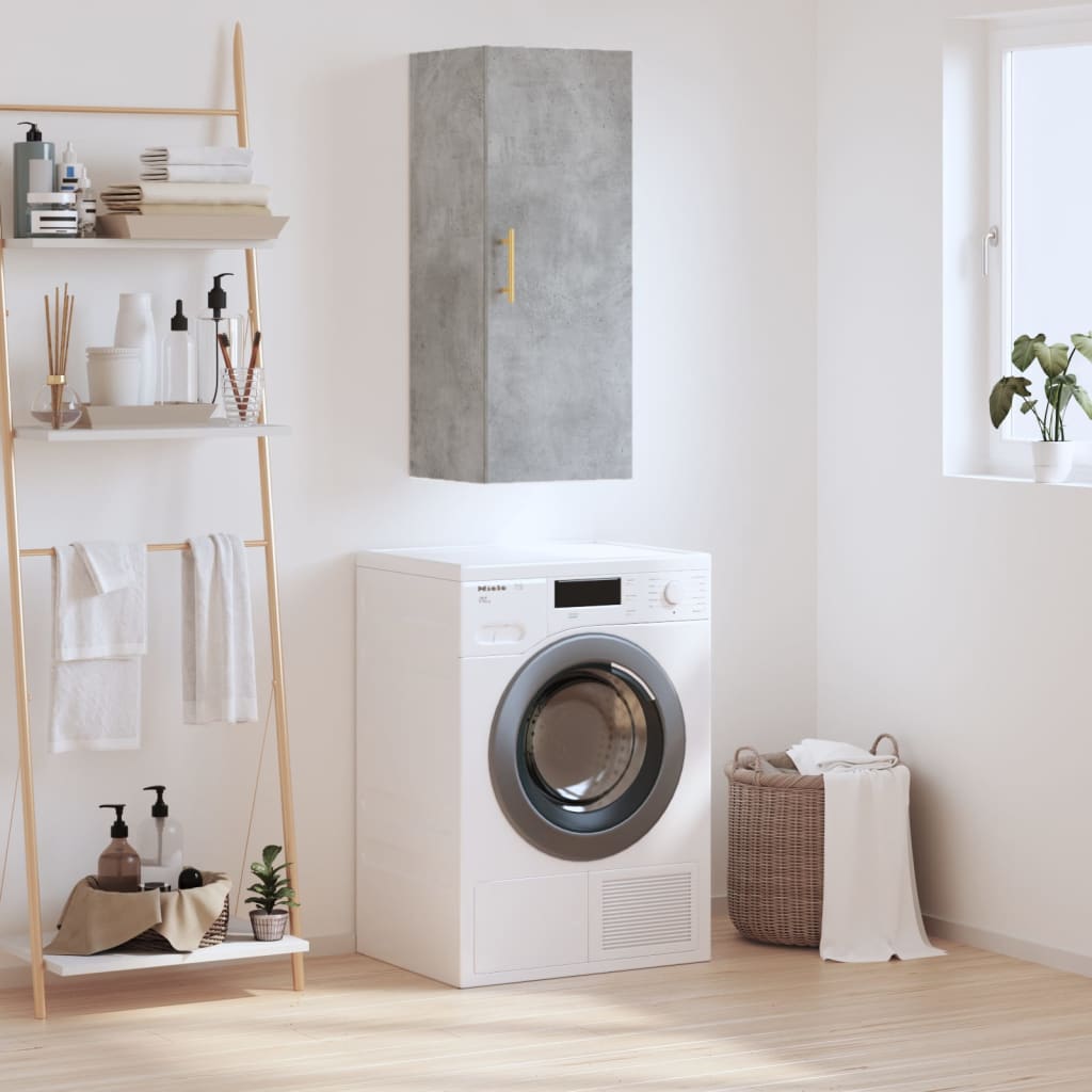 Nástěnná Skříňka Šedá Sonoma 34,5 X 34 X 90 Cm