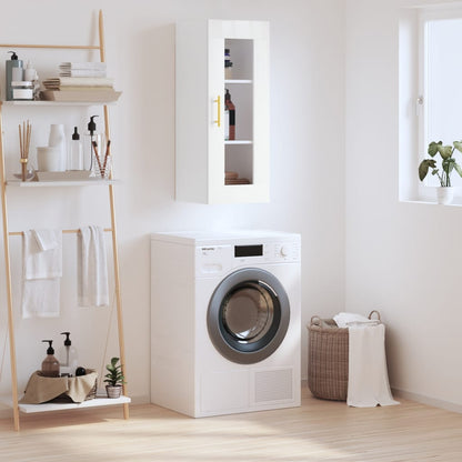 Nástěnná Skříňka Černá 34,5 X 34 X 90 Cm