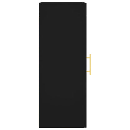 Nástěnná Skříňka Černá 34,5 X 34 X 90 Cm