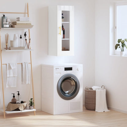 Nástěnná Skříňka Černá 34,5 X 34 X 90 Cm