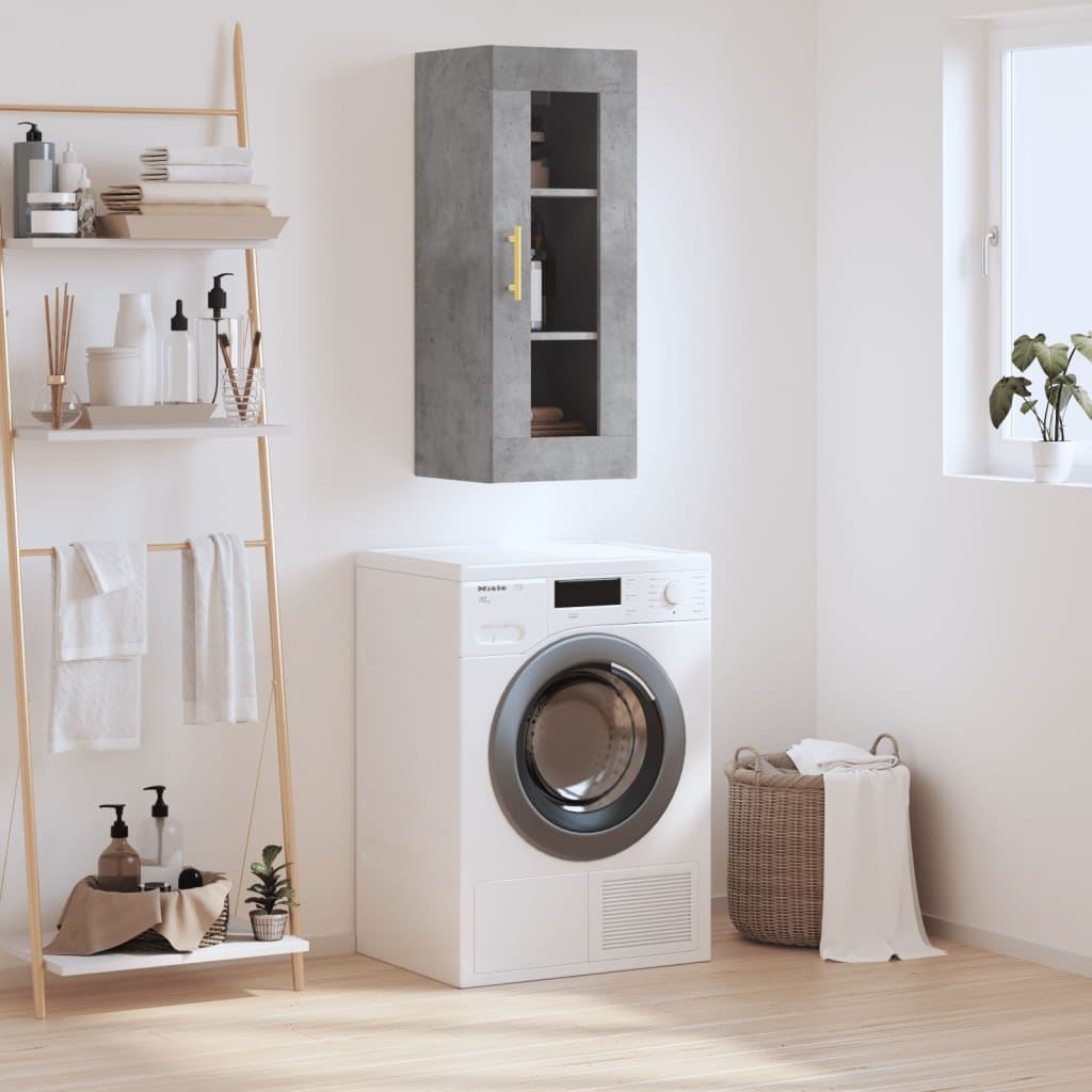 Nástěnná Skříňka Černá 34,5 X 34 X 90 Cm