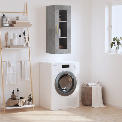 Nástěnná Skříňka Černá 34,5 X 34 X 90 Cm