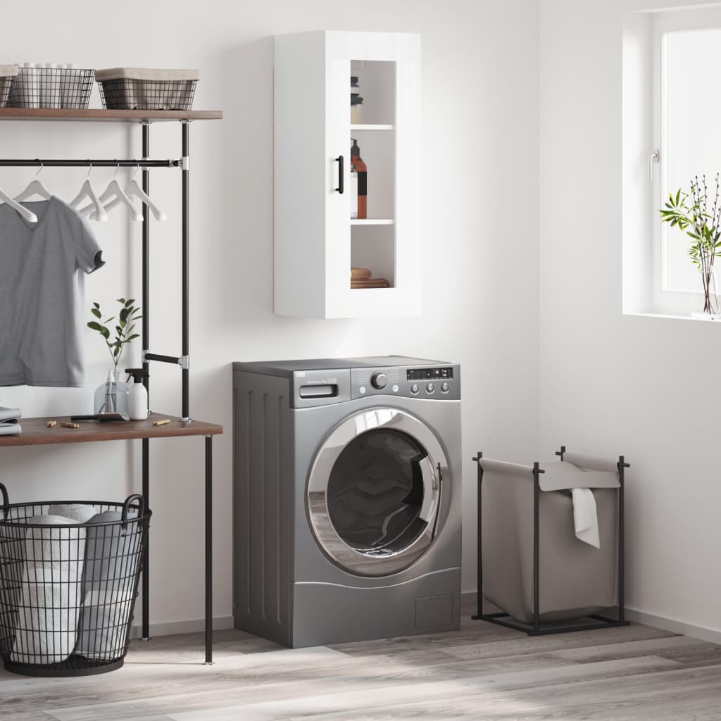 Nástěnná Skříňka Betonově Šedá 34,5 X 34 X 90 Cm