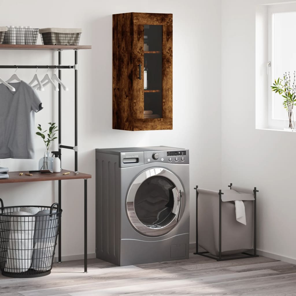 Nástěnná Skříňka Betonově Šedá 34,5 X 34 X 90 Cm